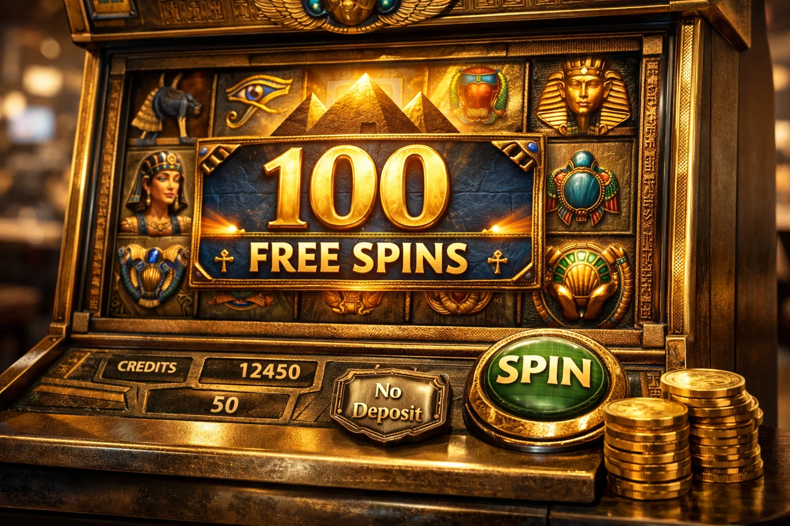 Ancient Egyptian hieroglyphs and gold